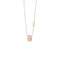 Belle Époque Reel Pink Gold and Diamonds Necklace, 8.3mm